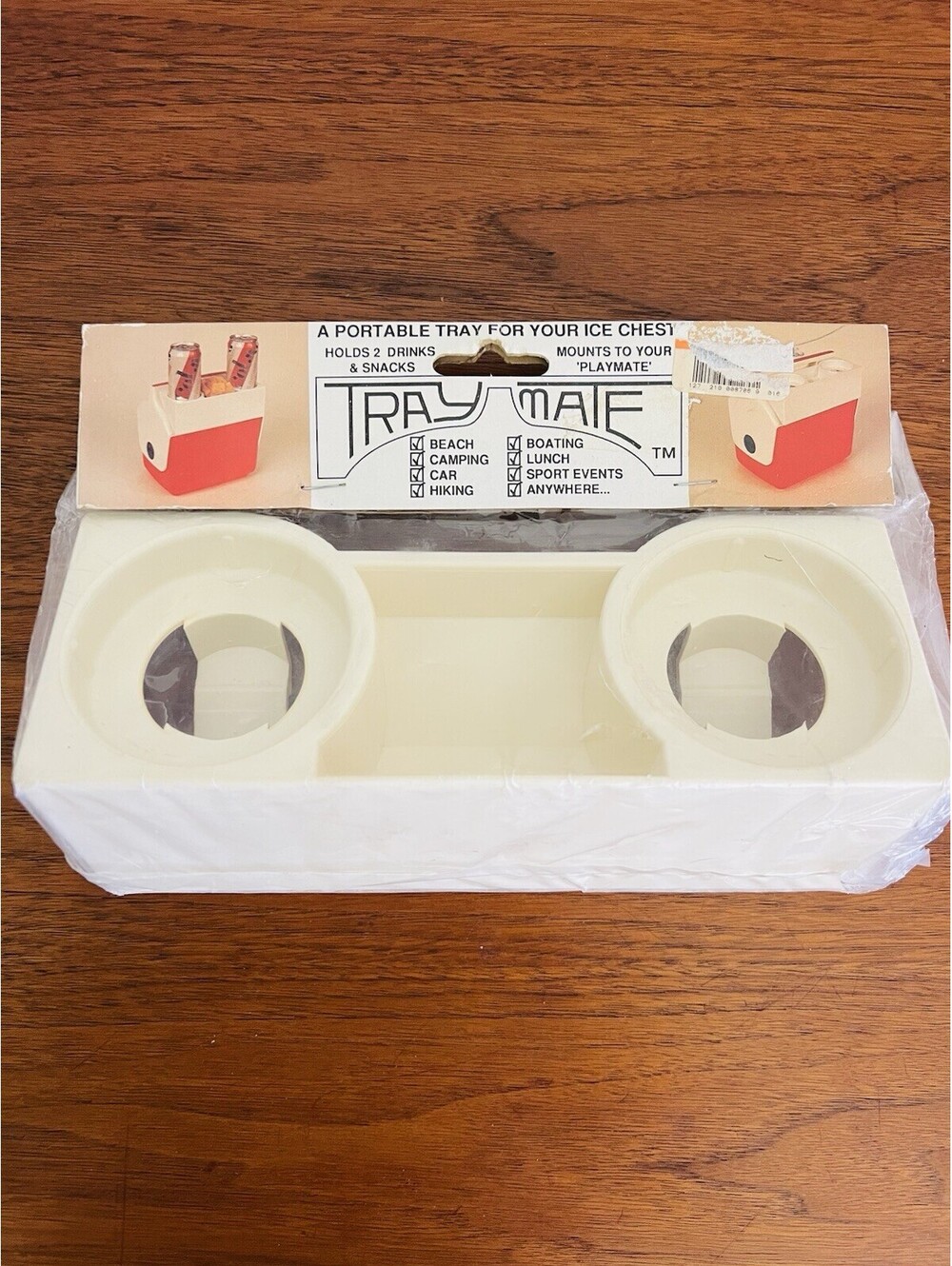 Vintage 2 Drink Tray Can Holder For Igloo Playmate Ice Chests NOS